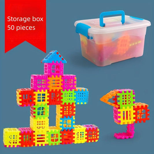Kindergarten Snowflake Building Blocks Toy Set