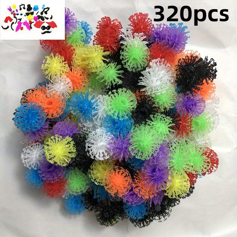 Variety Puffy Sticky Balls Double Hook Building Blocks Puzzle Toy