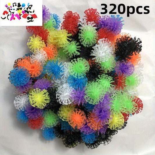 Variety Puffy Sticky Balls Double Hook Building Blocks Puzzle Toy