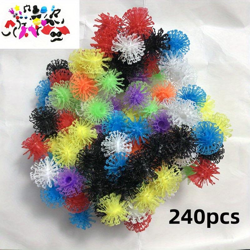 Variety Puffy Sticky Balls Double Hook Building Blocks Puzzle Toy