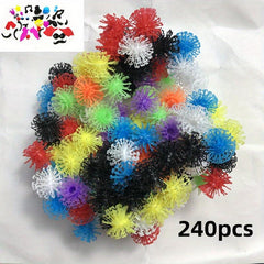 Variety Puffy Sticky Balls Double Hook Building Blocks Puzzle Toy