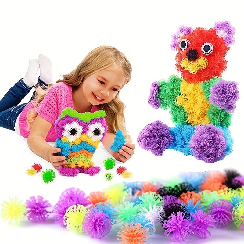 Variety Puffy Sticky Balls Double Hook Building Blocks Puzzle Toy