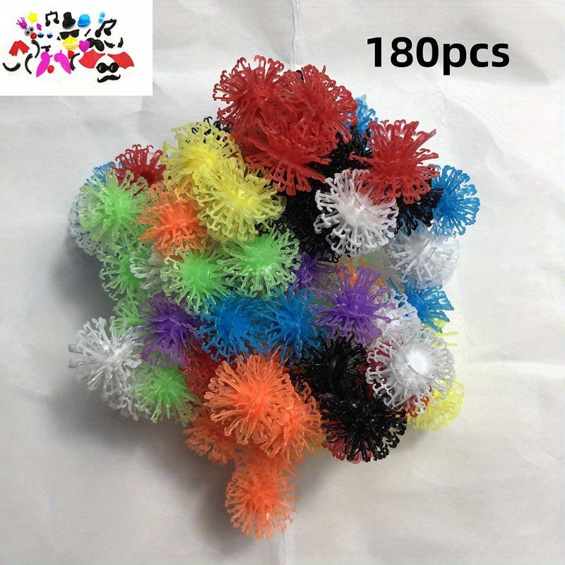 Variety Puffy Sticky Balls Double Hook Building Blocks Puzzle Toy