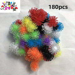 Variety Puffy Sticky Balls Double Hook Building Blocks Puzzle Toy