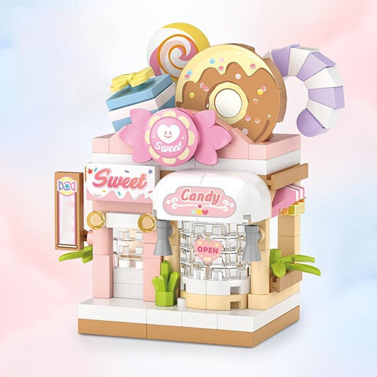 Pet Shop & Candy Shop Building Block Toy Set