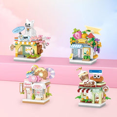 Pet Shop & Candy Shop Building Block Toy Set