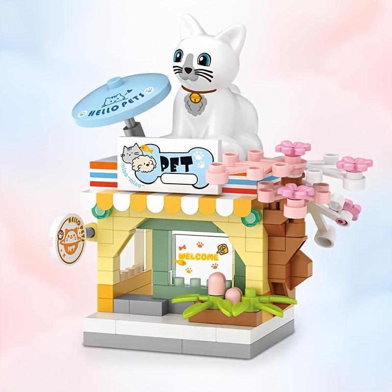 Pet Shop & Candy Shop Building Block Toy Set