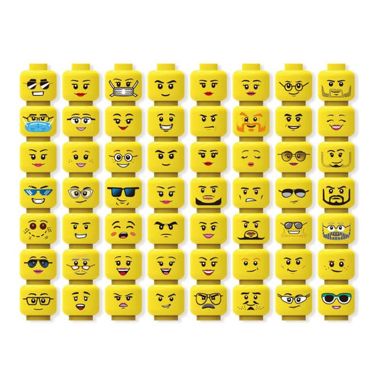 56pcs Head Expression Building Block Toy Accessories Small Particle Parts