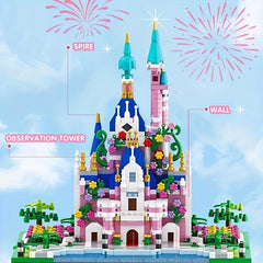 Pink Palace Princess Castle Building Blocks Set for Kids