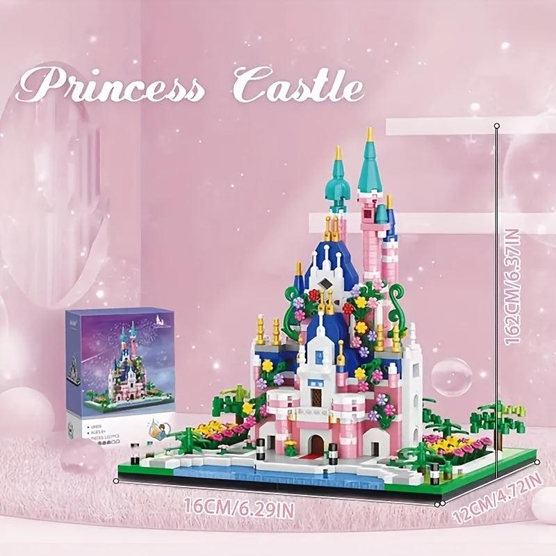Pink Palace Princess Castle Building Blocks Set for Kids