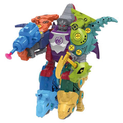 5 IN 1 Robot Dinosaur Building Blocks Assemble Dino Construction Figures Bricks
