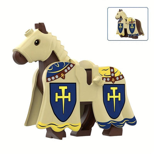Mini Ancient Building Blocks Horse Series Figures Assembly Toys