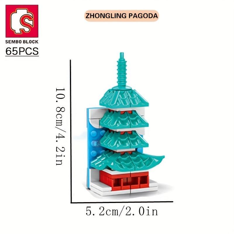 65pcs Building Block Refrigerator Magnet DIY Toys Set Construction Series
