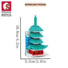 65pcs Building Block Refrigerator Magnet DIY Toys Set Construction Series