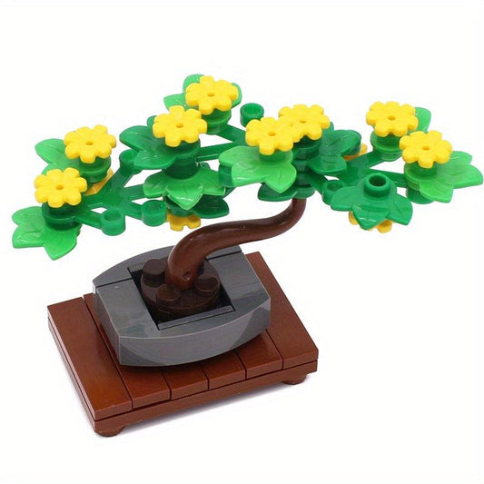 53pcs Bonsai Building Blocks Toy Fun Gift for Adults & Kids