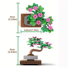 53pcs Bonsai Building Blocks Toy Fun Gift for Adults & Kids