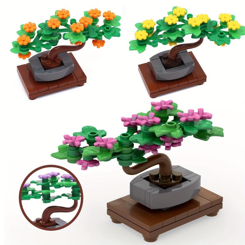 53pcs Bonsai Building Blocks Toy Fun Gift for Adults & Kids
