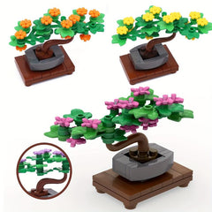 53pcs Bonsai Building Blocks Toy Fun Gift for Adults & Kids