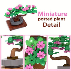 53pcs Bonsai Building Blocks Toy Fun Gift for Adults & Kids