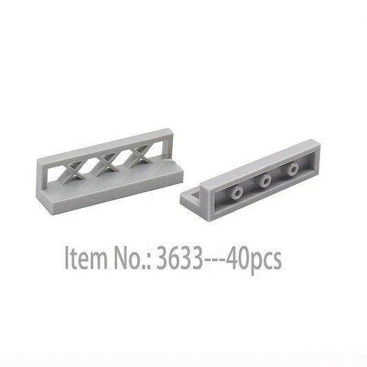 40 Pcs Fence 1x4x1 Building Block Parts Toys Creative Compatible City 3633