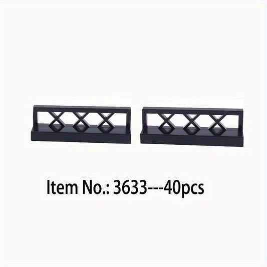 40 Pcs Fence 1x4x1 Building Block Parts Toys Creative Compatible City 3633