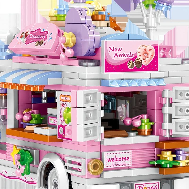Food Truck Puzzle Building Bricks Set