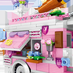 Food Truck Puzzle Building Bricks Set