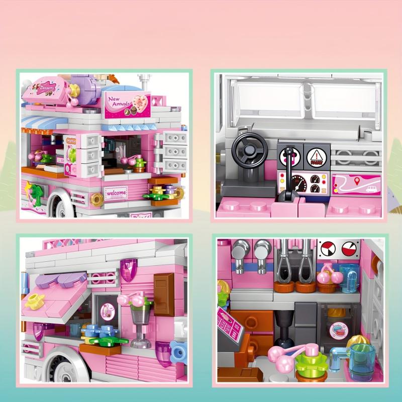 Food Truck Puzzle Building Bricks Set