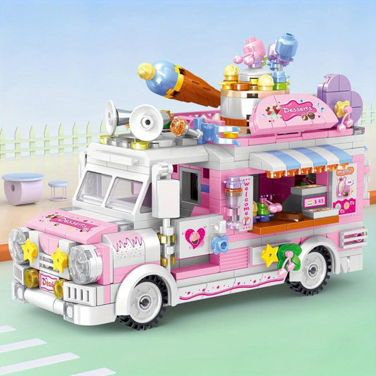 Food Truck Puzzle Building Bricks Set