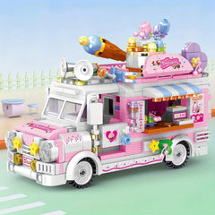 Food Truck Puzzle Building Bricks Set