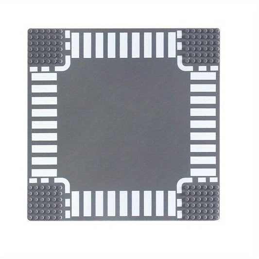 10.04inch Small Particle Road Building Block Base Plate City Street View