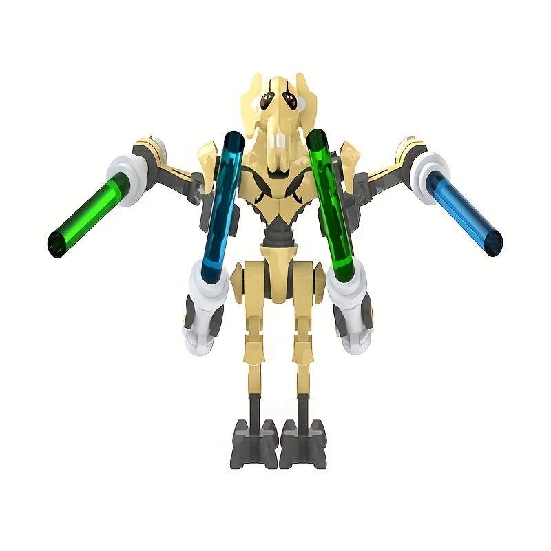 Yellow Military Modeling Kit w/ 4 Combat Robots