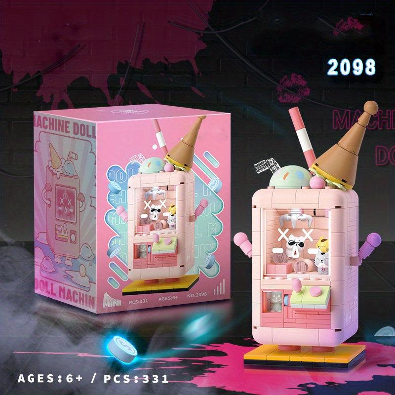 DIY Educational Block Toys Doll Machines Robot & Claw Machine Robot