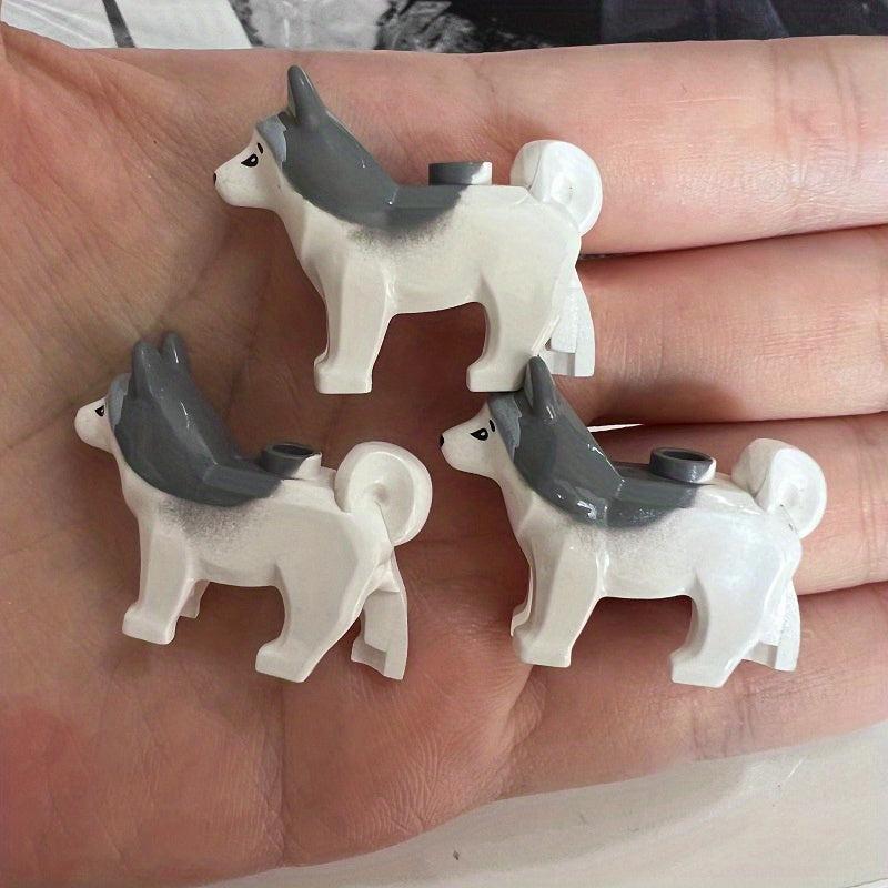 Adorable Mini Siberian Husky Building Blocks Toy