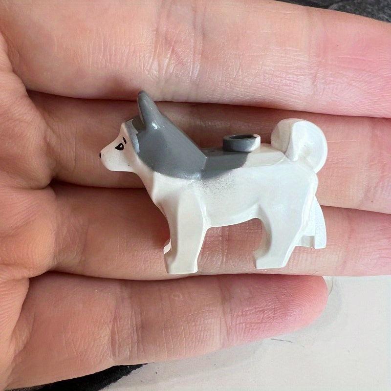Adorable Mini Siberian Husky Building Blocks Toy