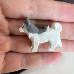 Adorable Mini Siberian Husky Building Blocks Toy