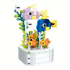 Creative Marine Corals Plants Building Blocks for Kids