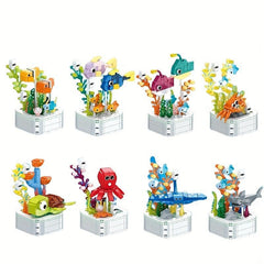 Creative Marine Corals Plants Building Blocks for Kids