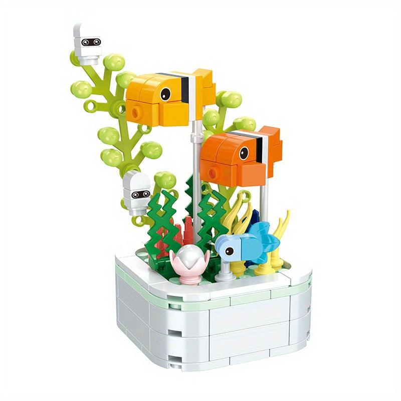 Creative Marine Corals Plants Building Blocks for Kids
