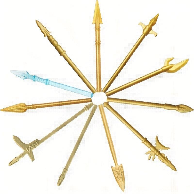 Knight Building Block Figures Sword and Spear Weapon Series Toy
