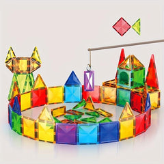 Magnetic Track Tube Building Blocks Puzzle Set