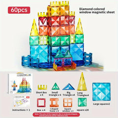 Magnetic Track Tube Building Blocks Puzzle Set