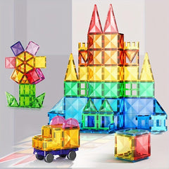 Magnetic Track Tube Building Blocks Puzzle Set