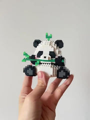 Micro Particle Panda World Building Blocks Set Educational DIY Toy