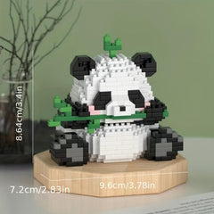 Micro Particle Panda World Building Blocks Set Educational DIY Toy