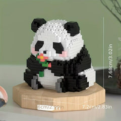 Micro Particle Panda World Building Blocks Set Educational DIY Toy