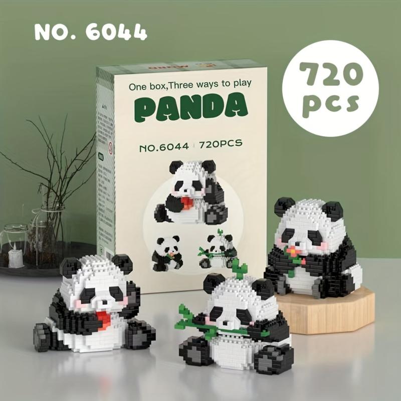 Micro Particle Panda World Building Blocks Set Educational DIY Toy