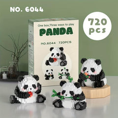 Micro Particle Panda World Building Blocks Set Educational DIY Toy