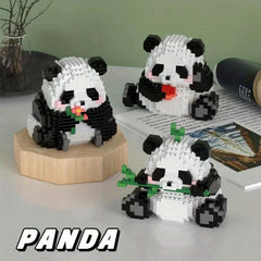 Micro Particle Panda World Building Blocks Set Educational DIY Toy