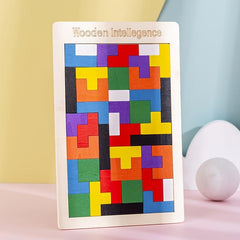 Wooden Blocks Puzzle Educational Fun Toys Gift